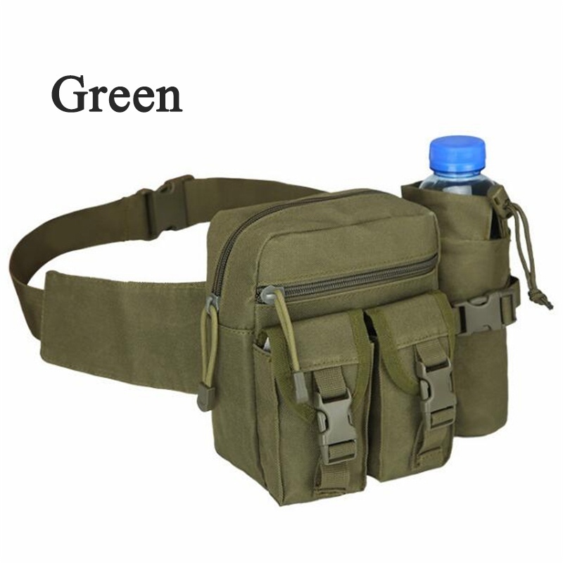 Men's Tactical Casual Fanny Waterproof Pouch Waist Bag Packs Outdoor Military Bag